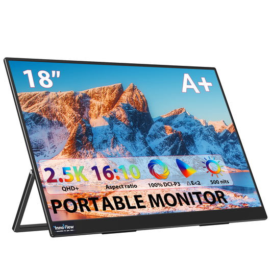 InnoView 18 Inch 2.5K 500 Nits IPS Portable Monitor
