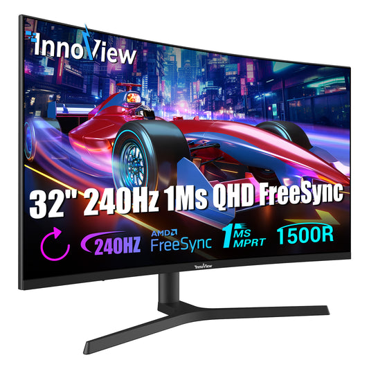 InnoView 27 32 Inch 240Hz QHD 1ms Curved Gaming Monitor