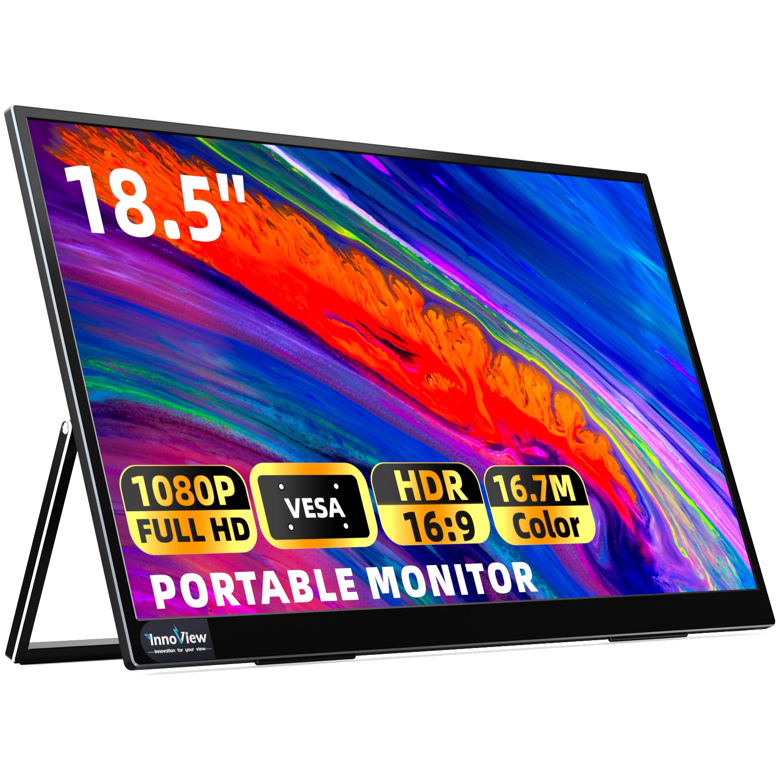 18.5 Inch 99%sRGB 1080P IPS Large Portable Monitor – InnoView Monitor
